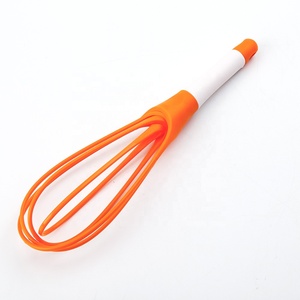 <span class=keywords><strong>Fouet</strong></span> torsadé de 11.5 pouces Ballon 2 en 1 et <span class=keywords><strong>fouet</strong></span> <span class=keywords><strong>plat</strong></span> Fil d'acier enduit de silicone Gadgets de <span class=keywords><strong>cuisine</strong></span> en silicone - Product Image 5