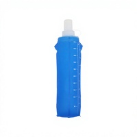 Bouteille d'eau pliable personnalisée pour le camping, les voyages et la course à pied - Réutilisable 250ml/350ml/500ml/750ml
