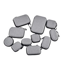 Sac de rangement portable pour accessoires numériques en EVA, coque rigide antichoc, organiseur électronique pour écouteurs, câbles, disques durs