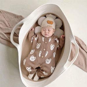 Factory Price Cotton Rope <strong>Moses</strong> Baby Changing <strong>Basket</strong> with Pad, Waterproof Covers, Soft Infant Blanket, Diaper Caddy/Organizer - Product Image 3