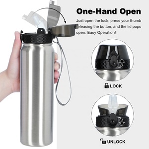 <b>Hot</b> Selling Custom Logo Insulated Water Bottle 304 Stainless Steel Lip-printed Vacuum <b>Flask</b> For <b>Hot</b> And Cool Water In Bulk - Product Image 4