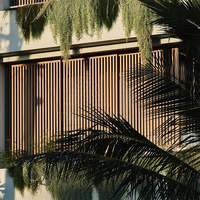 Volets coulissants modernes pour balcon résidentiel, stores et écrans d'intimité en aluminium
