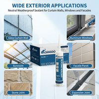 CHNGOO SJ-168 Mastic silicone neutre résistant aux intempéries pour joints de fenêtres, portes, murs-rideaux et façades vitrées – Fourniture OEM
