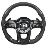 Volant en cuir et fibre de carbone pour Mercedes Benz AMG W204 W205 W211 W203 W212 W176 W213 Cla W210 W124 W177 W221