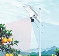 Farola Solar LED Todo en Uno con Control por Aplicación, Cámara CCTV 4G de 5MP, IP65, Aleación de Aluminio, 80 CRI, Luz Diurna de 6000K, Garantía de 3 Años