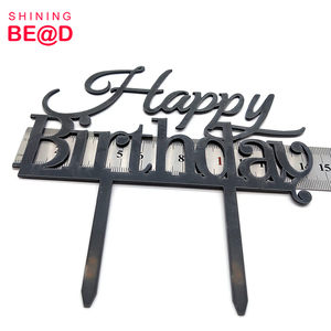 All'ingrosso lettere nere personalizzate <span class=keywords><strong>buon</strong></span> <span class=keywords><strong>compleanno</strong></span> acrilico Cake Topper per festa di <span class=keywords><strong>compleanno</strong></span> <span class=keywords><strong>torta</strong></span> decorazione - Product Image 3