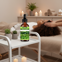 Minyak Rambut Herbal Mint Label Pribadi 30ml Perawatan Kulit Kepala Minyak Pelembut Bernutrisi untuk Rambut Rusak Kering Keriting OEM Grosir