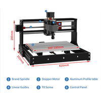Machine de gravure laser automatique ActionLasers CNC3018 ER11, double fonction de découpe et de gravure sur bois, routeur CNC de bureau pour la vente au détail et la restauration, neuve ou d'occasion