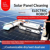 Robot de nettoyage automatique de panneaux solaires, machine de nettoyage PV intelligente pour l'entretien des centrales solaires, vente en gros