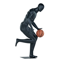 Maniquí Masculino Musculoso Negro para Tienda de Ropa Deportiva, Ideal para Exhibición de Ropa de Baloncesto, Económico, en Venta al Por Mayor