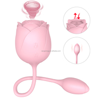 Großhandel Kabelloser Rosen-Vibrator IPX7 Wasserdicht Dual-Motor Klitoris-Stimulator Sexspielzeug für Paare