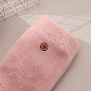 Ucuz sevimli kış eldivenler kadın parmaksız Flip Top yumuşak sıcak kürk eldiven kızlar için - Product Image 6