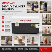 Impresora de Inyección de Tinta UV Rotativa Automática YY-360X para Botellas Cilíndricas, Vasos, Frascos, Latas, Impresión Completa I1600 I3200 CF3 G5i