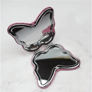 Miroirs compacts papillon très vendus, mini miroir de maquillage de poche pas cher en forme de papillon - Product Image 5