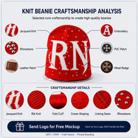 Bonnet « R » Enfant Automne Hiver Épais Chaud Couleur Unie Laine Tricoté Tendance Homme et Femme Chapeau Pullover