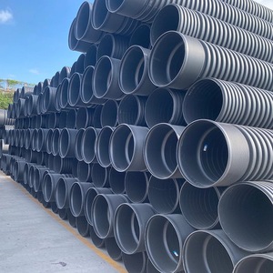 Tuberías Corrugadas Tipo B Reforzadas con HDPE al por Mayor, Rigidez de Anillo SN8/SN12.5, Estándar ISO, <span class=keywords><strong>para</strong></span> Drenaje de Aguas Residuales Subterráneas - Product Image 5