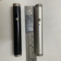 ISmartlaser ISET-GLxxx Pointeur laser vert à faible puissance rechargeable par micro USB 3,7 V, corps en aluminium, portée de 300 m, longueur d'onde de 520 nm