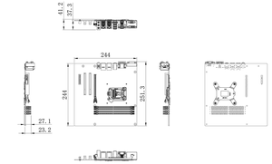    เมนบอร์ด LGA 1151 H110 อุตสาหกรรม ATX DDR4 รองรับ Dual Gigabit LAN VGA DVI DP USB 3.0 PCIe X16 SATA - Product Image 3