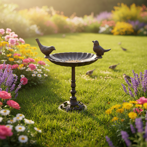 Modern High Quality <strong>Bird</strong> Stand <strong>Metal</strong> <strong>Bird</strong> <strong>Bath</strong> for Garden Backyard Decoration Latest Design Lawn Ornament - Product Image 5