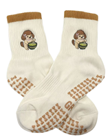 Nouvelles chaussettes de sport en coton antidérapantes, respirantes, brodées, mignonnes, personnalisées OEM, chaussettes de yoga et de pilates avec logo brodé