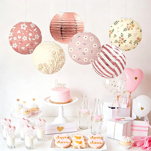 Ensemble <span class=keywords><strong>de</strong></span> lanternes en <span class=keywords><strong>papier</strong></span> <span class=keywords><strong>de</strong></span> racine <span class=keywords><strong>de</strong></span> lotus rose pour la décoration <span class=keywords><strong>de</strong></span> Noël/Saint-Valentin, vente en gros - Product Image 5