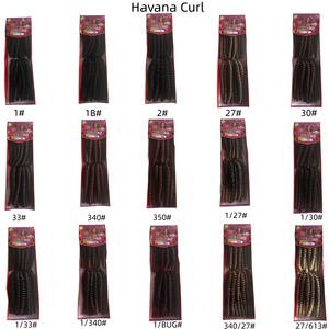 Extensions de cheveux synthétiques bouclés style Havana Curl pour tresses au crochet - Product Image 1
