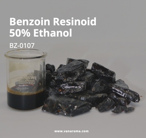เรซินอยด์เบนโซอินคุณภาพสูง 50% เอทานอล น้ำมันหอมหวานกลิ่นบาลซามิกคล้ายวานิลลา สำหรับน้ำหอมและเครื่องกระจายกลิ่น (BZ-0107) กลิ่นวานิลลา - Product Image 2