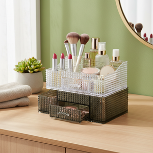 Caja <span class=keywords><strong>de</strong></span> Almacenamiento <span class=keywords><strong>de</strong></span> <span class=keywords><strong>Maquillaje</strong></span> <span class=keywords><strong>de</strong></span> Cristal <span class=keywords><strong>de</strong></span> Lujo a Precio <span class=keywords><strong>de</strong></span> Fábrica, Caja <span class=keywords><strong>de</strong></span> Almacenamiento <span class=keywords><strong>de</strong></span> <span class=keywords><strong>Maquillaje</strong></span> <span class=keywords><strong>de</strong></span> Cristal Transparente Blanca y Negra - Product Image 4