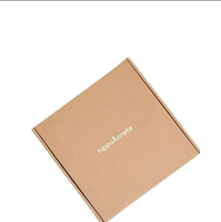 Boîte d'emballage personnalisée à fermeture éclair détachable pour coton-tiges, en carton ondulé kraft recyclé, gaufrage, cadeau artisanal