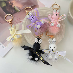 لطيف الكرتون الملونة على شكل حيوان سبيكة 3D سلسلة المفاتيح العصرية للنساء حقيبة الديكور هدية - Product Image 4