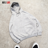 Sudadera con Capucha de Algodón Grueso de 300 g/m² para Hombre, Sudadera Corta Extra Grande de Primera Calidad para Hombre, Fabricantes de Ropa, Personalización al por Mayor