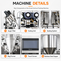 Machine d'emballage de poudre de sachet entièrement automatique à grande vitesse pour la nourriture pour l'emballage instantané de café et de poudre de coca dans des sacs en papier