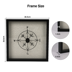 Cadre <span class=keywords><strong>photo</strong></span> en MDF noir 10x10 pouces, style moderne et épuré, pour décoration intérieure, vente en gros - Product Image 6