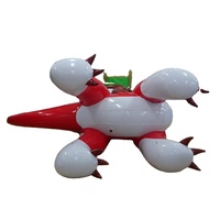 Ballon gonflable publicitaire extérieur personnalisé en PVC LED étanche avec impression numérique, en forme de Pterosaure debout, pour décoration de fête