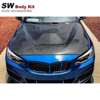 Capot avant en fibre de carbone de haute qualité pour BMW M2 M2C F87 2014-2019, style GTS, capot moteur, couvercle de capot, pièces et accessoires automobiles
