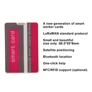 Thông minh GPS thẻ 2024 Lora định vị làm việc thẻ thông minh NFC làm việc thẻ một chìa khóa SOS báo động GPS Tracker nhà máy ban đầu R & D - Product Image 2