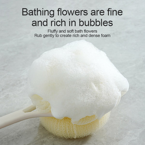 แปรงอาบน้ำรูปไข่สำหรับเด็ก 2-in-1 แปรงขัดหลังพร้อมวัสดุ PE และฟังก์ชั่นขัดโคลน - Product Image 5