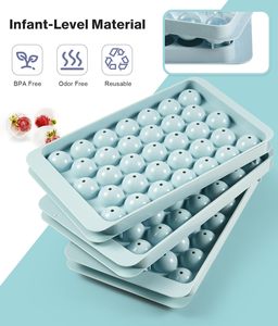 Mới nhất tùy chỉnh siliconeeasy phát hành Cocktail vòng tròn nhỏ Ice Cube khay Ice <span class=keywords><strong>ball</strong></span> maker khuôn hình cầu Ice khuôn với <span class=keywords><strong>container</strong></span> - Product Image 4