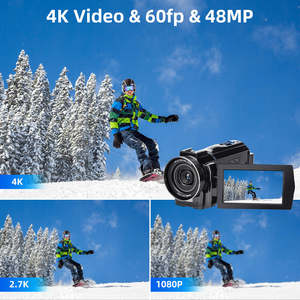 Cámaras de Video Digitales Profesionales 4K con Wifi, 48mp, Zoom Digital 16x, Videocámara para Vlogging en YouTube - Product Image 2