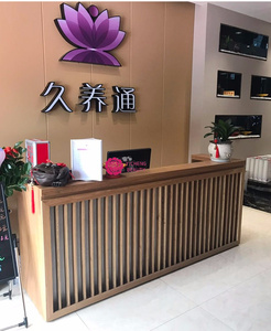 Yicheng Beauty Modern Simple Coffee Shop Checkout per parrucchieri negozio di abbigliamento femminile azienda Reception Bar Design personalizzazione - Product Image 4