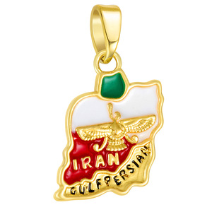 HD936 Dijes de <span class=keywords><strong>Mapa</strong></span> Étnico de Países, Esmalte de Oro de 18K, Colgante con Contorno de <span class=keywords><strong>Mapa</strong></span> de Irán y <span class=keywords><strong>España</strong></span>, Símbolo Nacional, Fornituras de Joyería Cultural DIY - Product Image 4