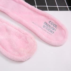 فتيات حروف أنثوية أفخم فرو مكياج لغسيل الوجه أغطية رأس توربان سبا سلك أرنب عقال ملتوية للأذن للنساء المصمِّم - Product Image 5