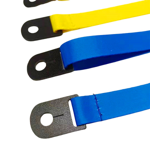 Adjustable Handheld Fan <b>Polyester</b> <b>Lanyard</b> RPET Thermal Transfer Printing Neck Strap with Black Plastic Hole End & Slide Buckle - Product Image 2