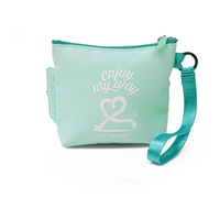 Pochette à fermeture éclair personnalisée avec logo, mini porte-monnaie, petite trousse de toilette en Oxford pour cartes, argent liquide, écouteurs, clés et usage quotidien en voyage