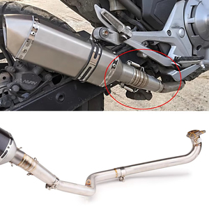 Pot d'échappement moto à enfiler pour NC700X NC700S NC750X NC750S <span class=keywords><strong>NC</strong></span> <span class=keywords><strong>750</strong></span> DCT 2012 - 2020, avec tube de liaison intermédiaire avant - Product Image 6