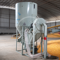 Nouvelle machine à mélanger et broyer les aliments pour bétail/volaille/élevage, capacité 250 kg-2000 kg, mélangeur-broyeur double fonction, moteur en cuivre pur 304