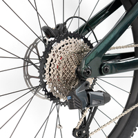 Vélo de Montagne Électrique 2026 à Suspension Intégrale BAFANG M820 250W Wheeltop12S Fibre de Carbone KS Réglable avec Levage Hydraulique et Télécommande VTT