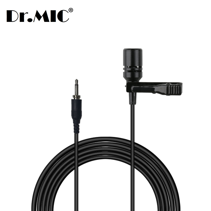 Black Color <strong>Microphone</strong> with 1m Cable Customizable Condenser Lavalier Style Lapel <strong>Microphone</strong> Outdoor Tour <strong>Guide</strong>