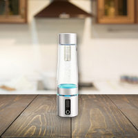Bouteille d'eau hydrogénée, générateur d'eau hydrogénée 2200PPB en 3 minutes, technologie SPE PEM, machine à eau hydrogénée portable de 14 oz