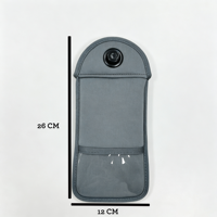 Pochette intelligente antichoc et écologique en néoprène avec logo personnalisé RFID, fermeture magnétique Faraday, bandoulière verrouillable pour lycéens